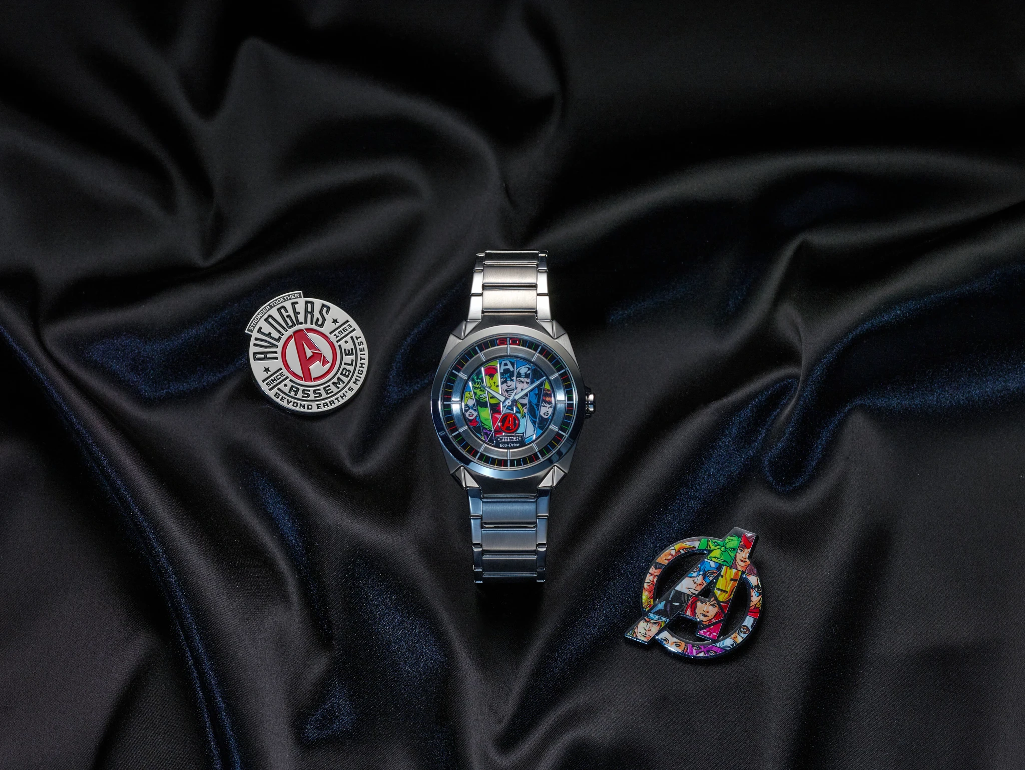 Avengers Multiple Dial Stainless Steel Bracelet AW2080-64W | CITIZEN